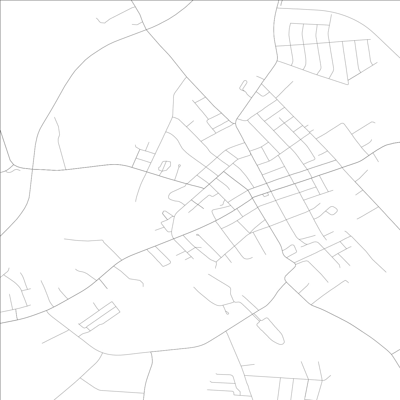 ROAD MAP OF LEBANON, KENTUCKY BY MAPBAKES