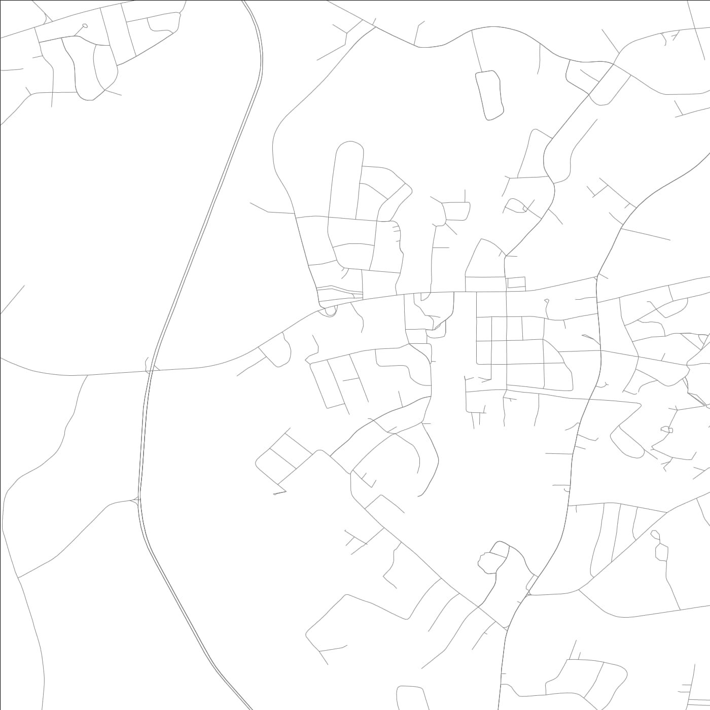 ROAD MAP OF HARDWICK, GEORGIA BY MAPBAKES