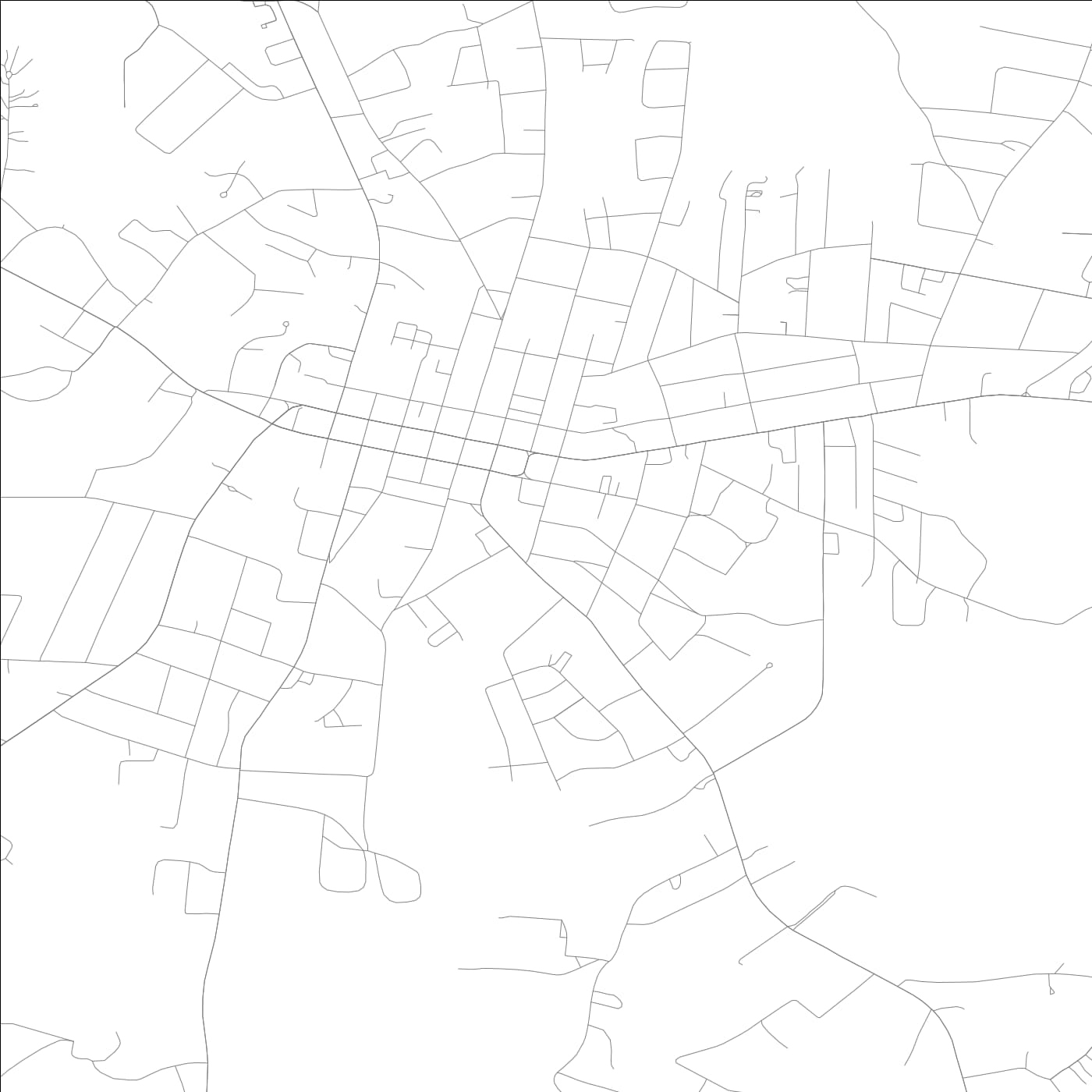 ROAD MAP OF HARTWELL, GEORGIA BY MAPBAKES