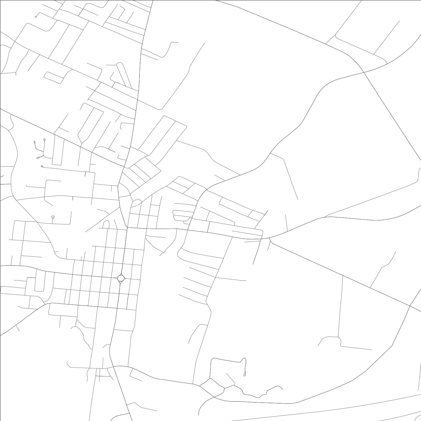 ROAD MAP OF LEITCHFIELD, KENTUCKY BY MAPBAKES