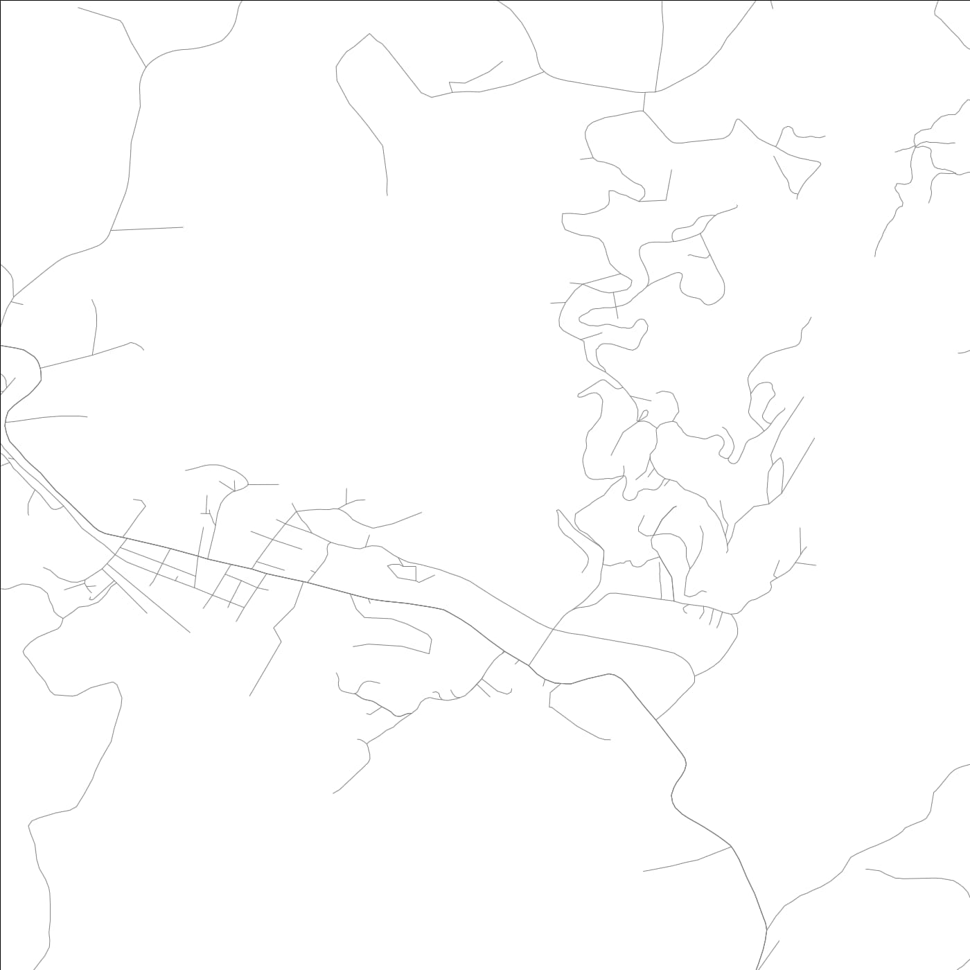 ROAD MAP OF HELEN, GEORGIA BY MAPBAKES