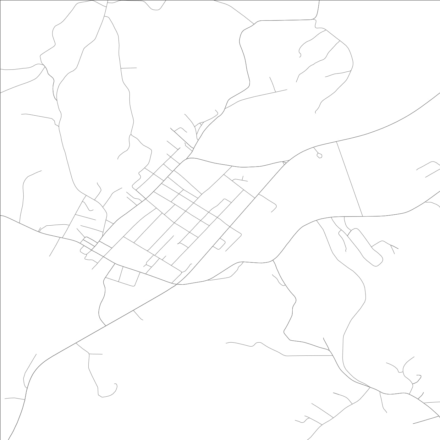 ROAD MAP OF LIBERTY, KENTUCKY BY MAPBAKES