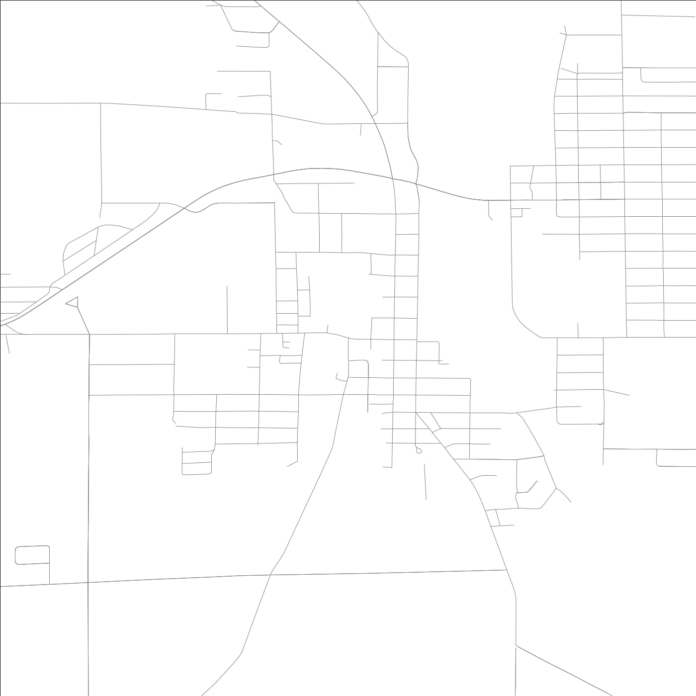 ROAD MAP OF JONESBORO, INDIANA BY MAPBAKES