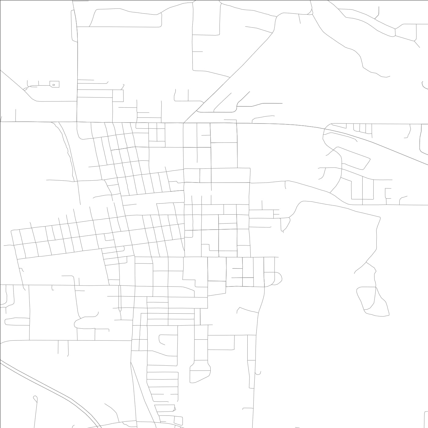 ROAD MAP OF KENDALLVILLE, INDIANA BY MAPBAKES