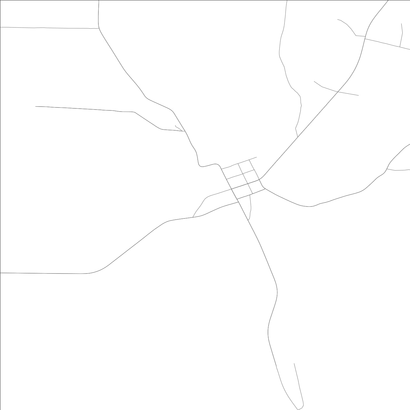 ROAD MAP OF LOVELACEVILLE, KENTUCKY BY MAPBAKES