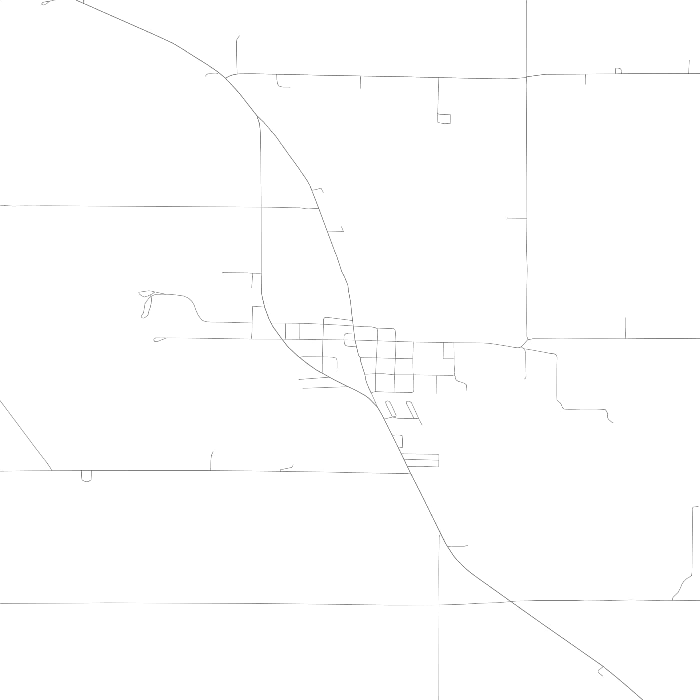 ROAD MAP OF KIMMELL, INDIANA BY MAPBAKES