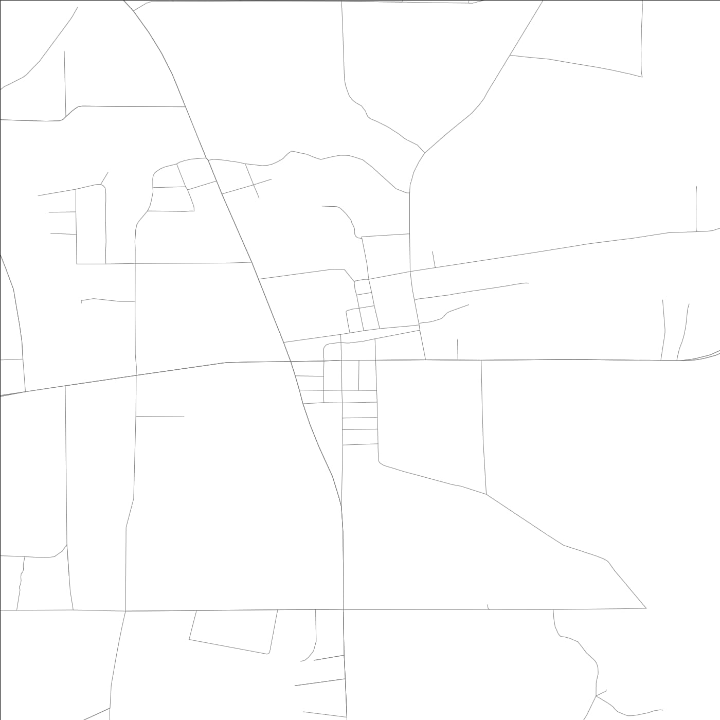 ROAD MAP OF HOBOKEN, GEORGIA BY MAPBAKES