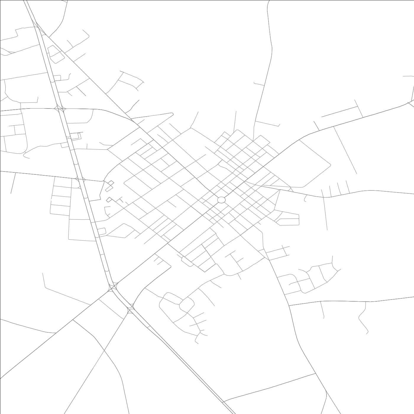 ROAD MAP OF GEORGETOWN, DELAWARE BY MAPBAKES