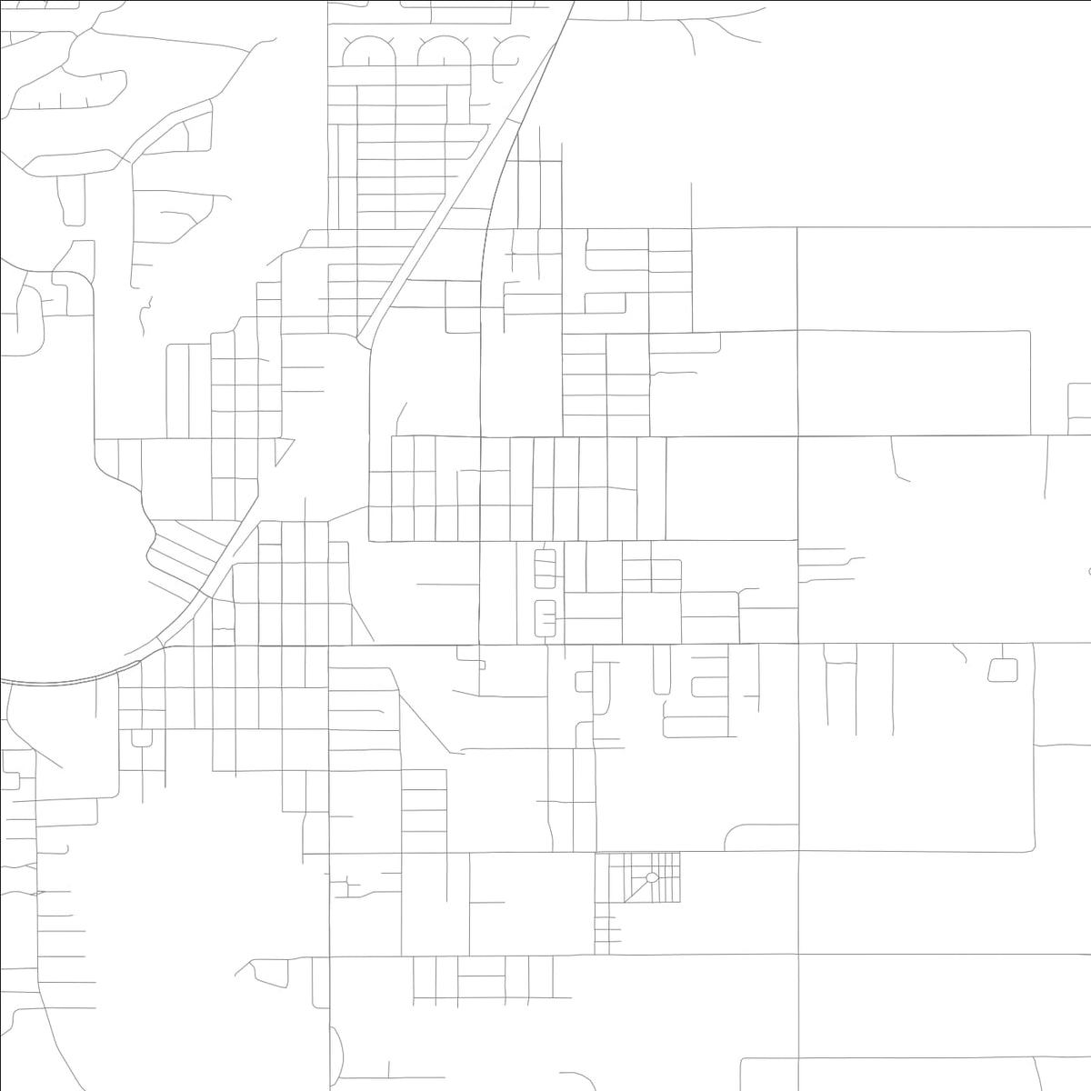 ROAD MAP OF HAINES CITY, FLORIDA BY MAPBAKES