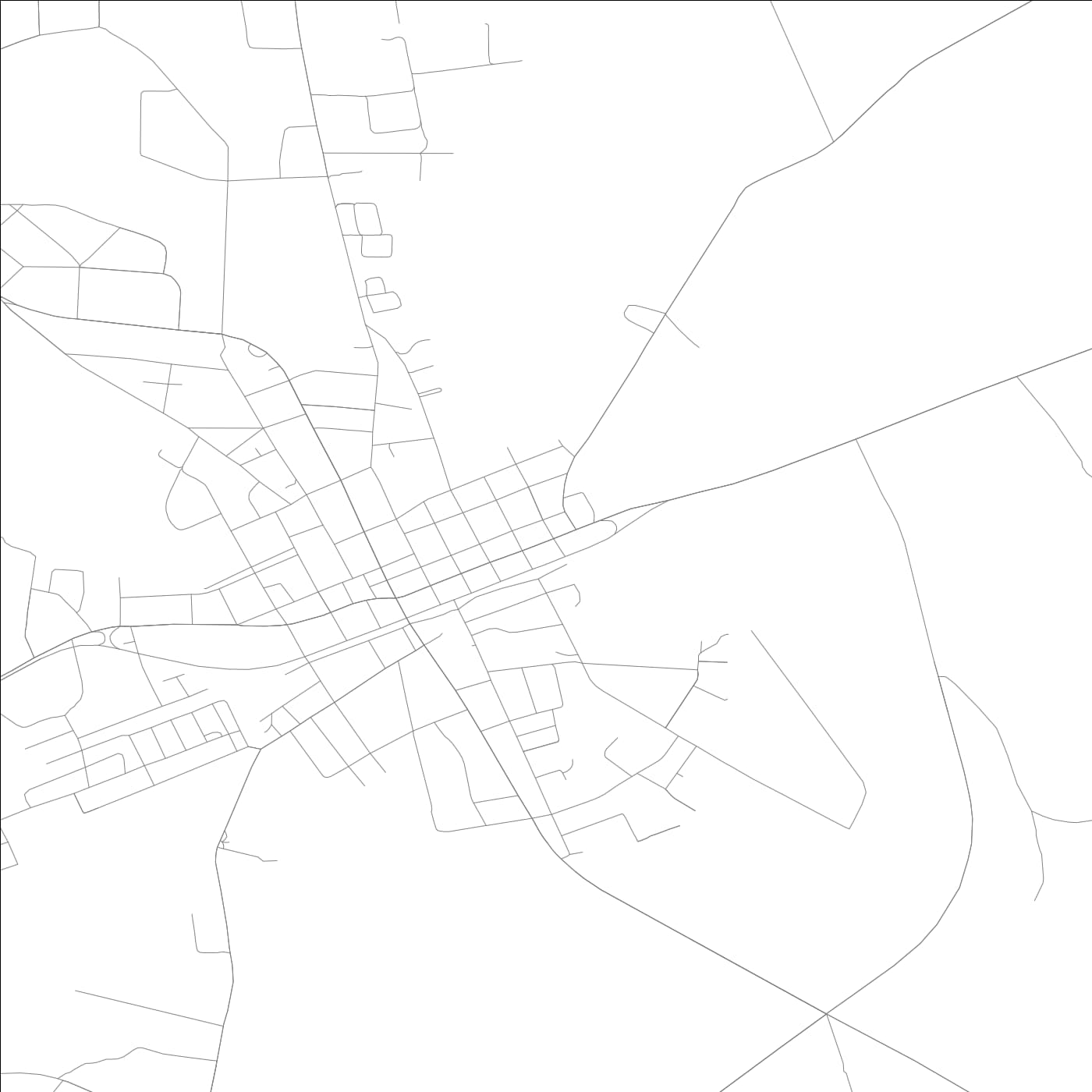 ROAD MAP OF HOMERVILLE, GEORGIA BY MAPBAKES