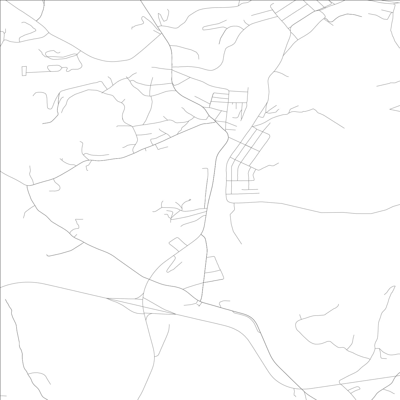 ROAD MAP OF MANCHESTER, KENTUCKY BY MAPBAKES