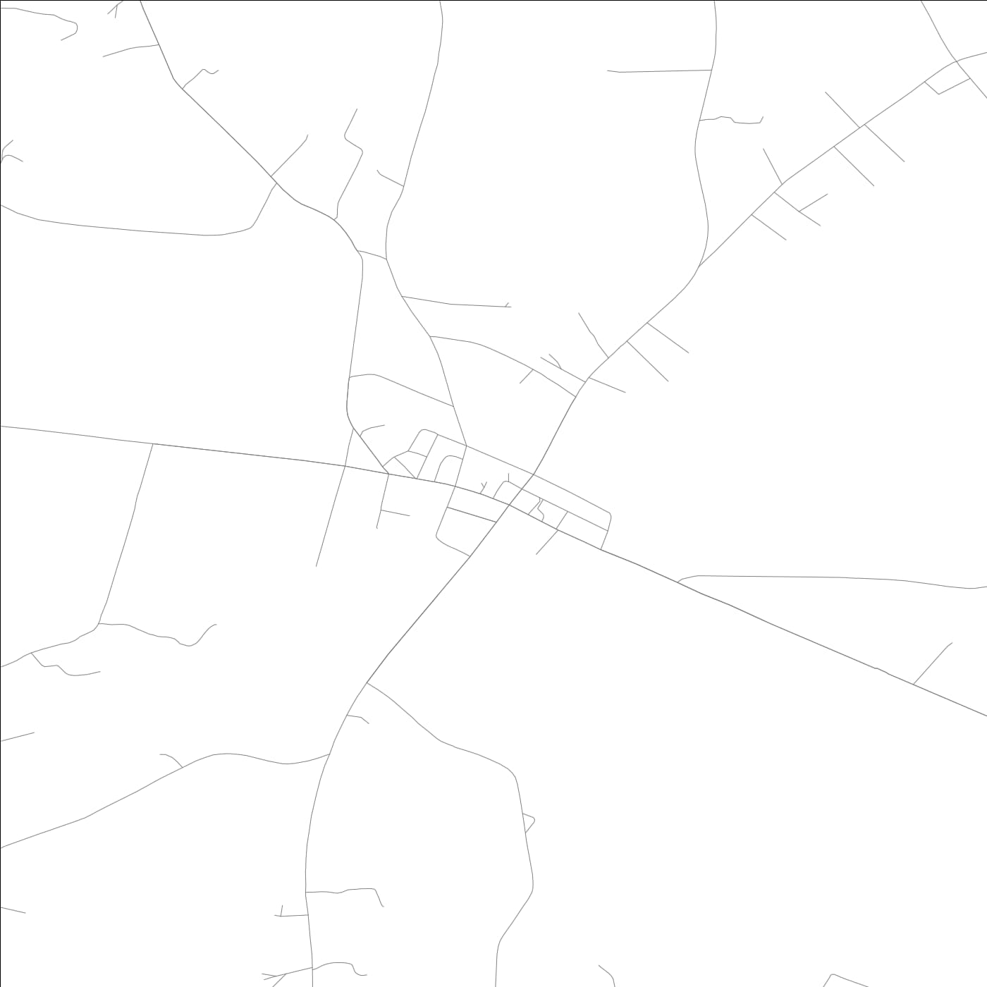 ROAD MAP OF ILA, GEORGIA BY MAPBAKES