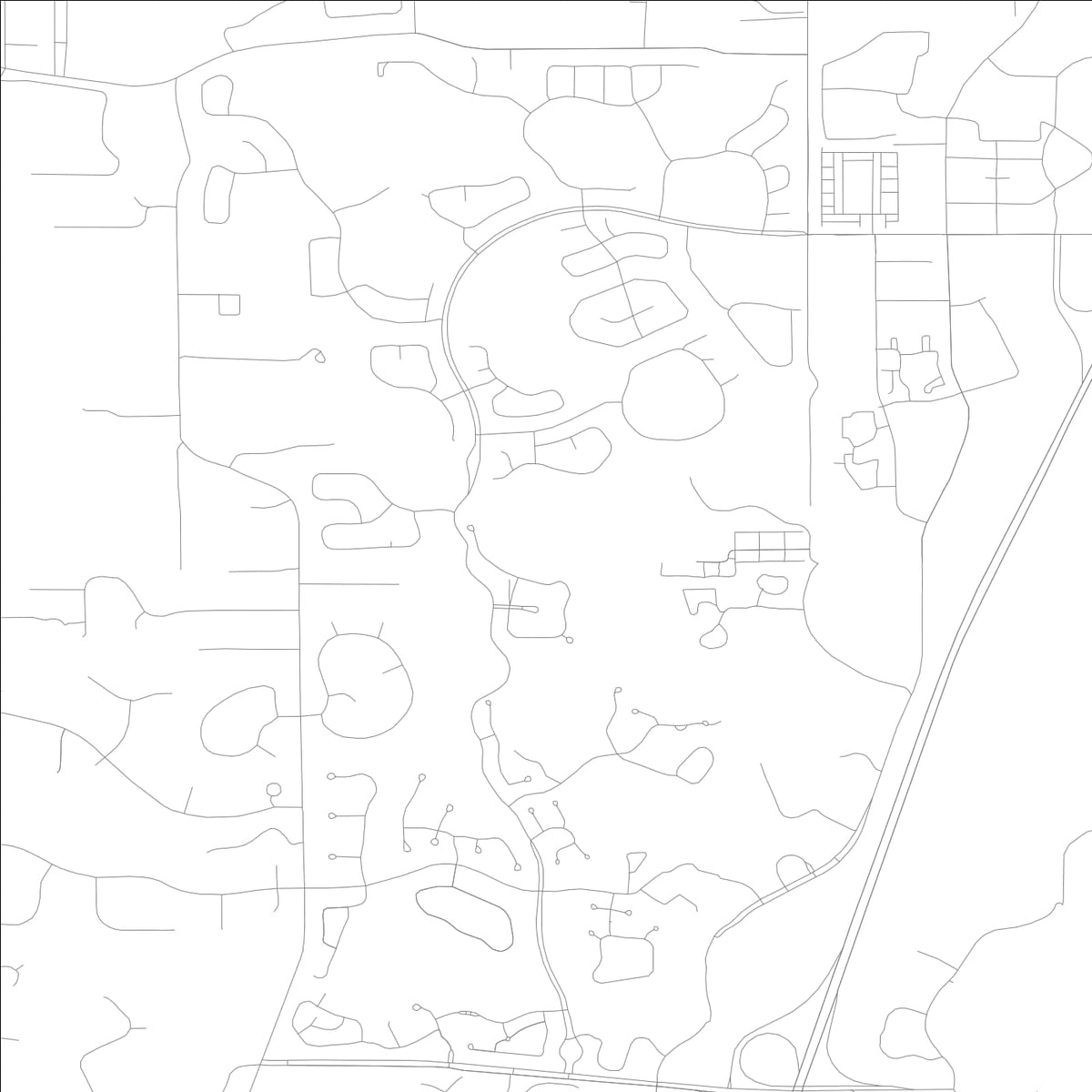 ROAD MAP OF HEATHROW, FLORIDA BY MAPBAKES