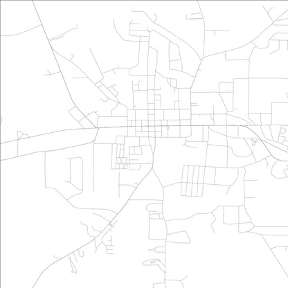 ROAD MAP OF JACKSON, GEORGIA BY MAPBAKES