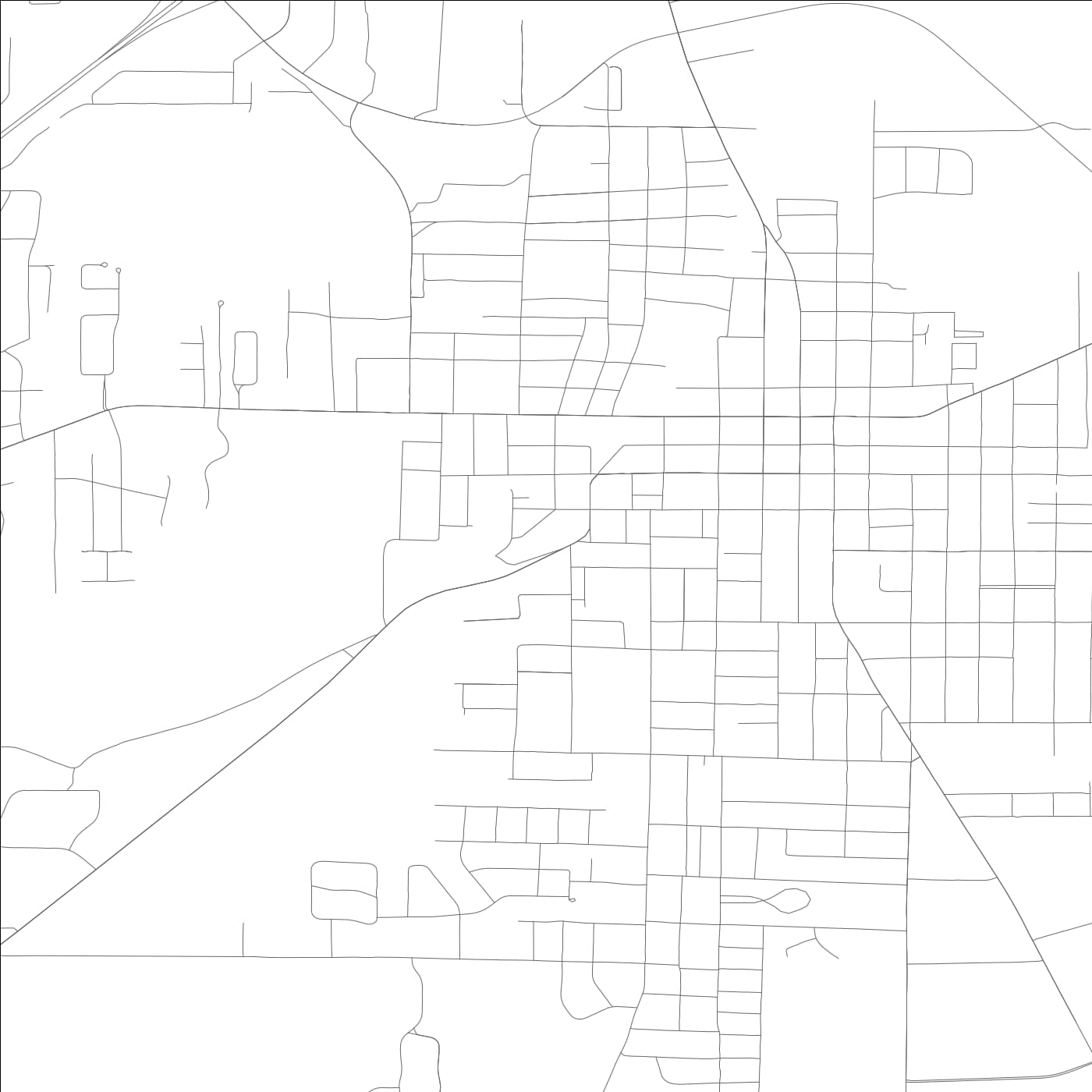 ROAD MAP OF MAYFIELD, KENTUCKY BY MAPBAKES