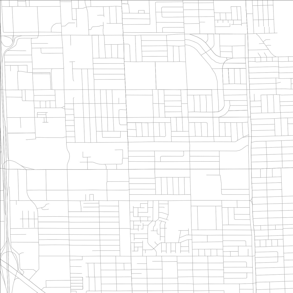 ROAD MAP OF HIALEAH, FLORIDA BY MAPBAKES