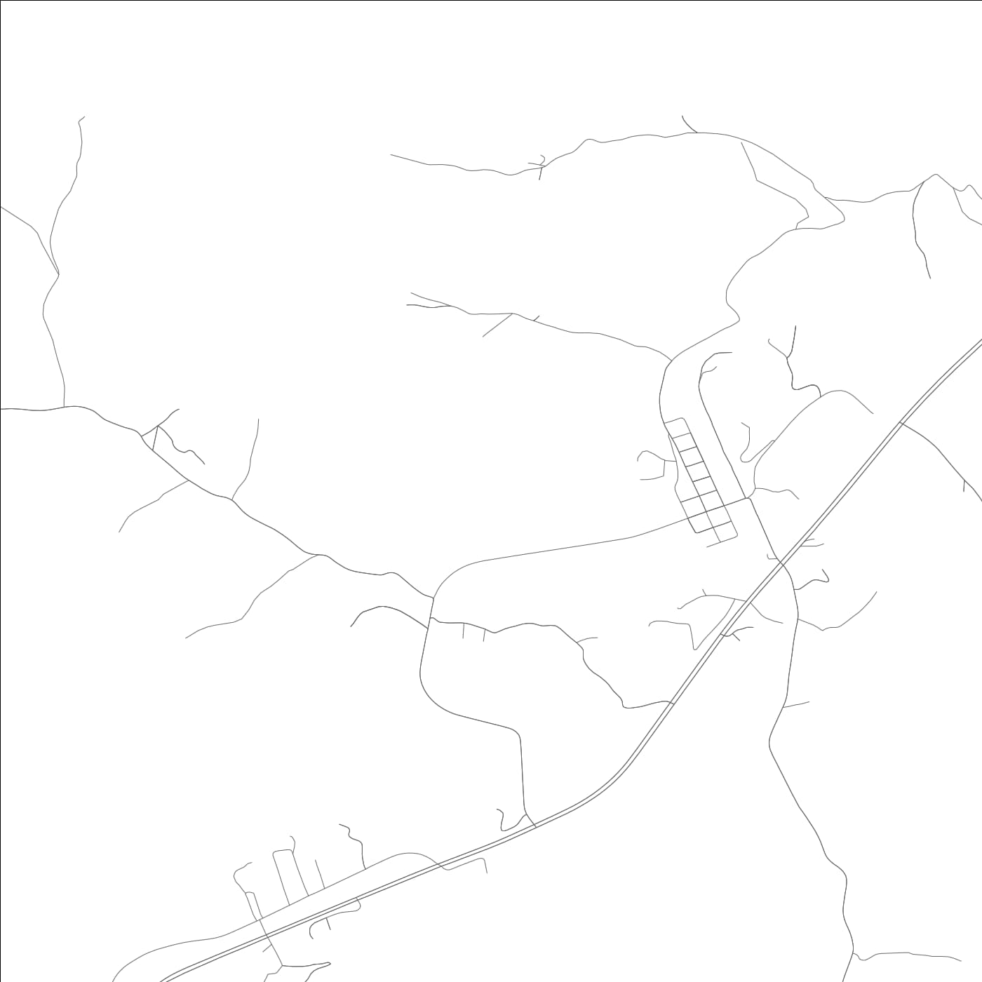 ROAD MAP OF MAYTOWN, KENTUCKY BY MAPBAKES