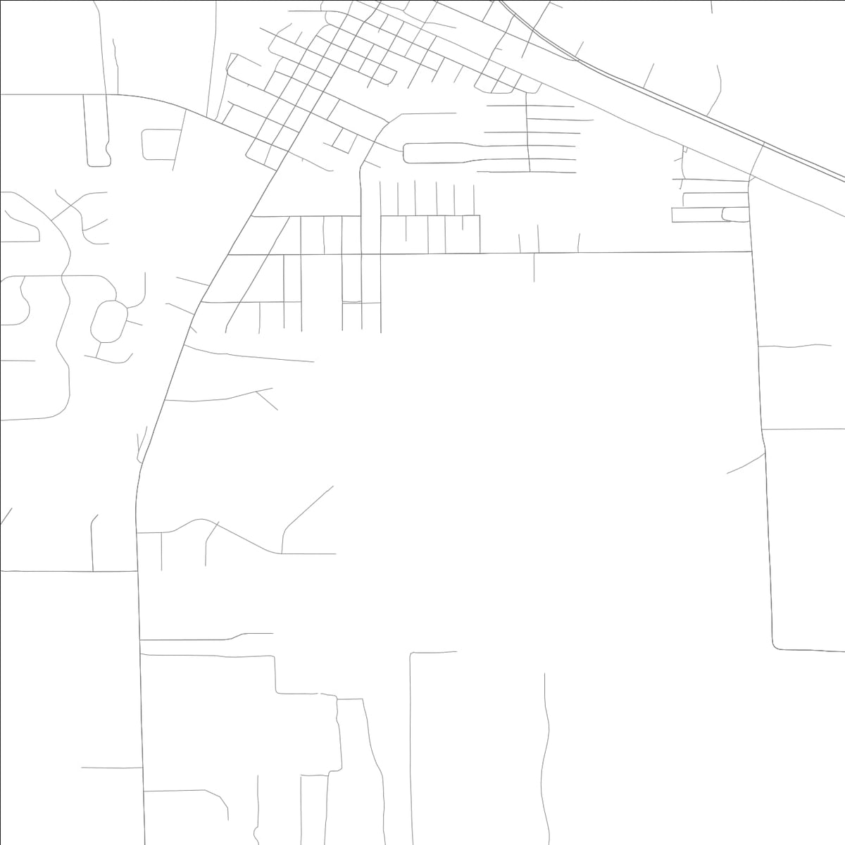 ROAD MAP OF HIGH SPRINGS, FLORIDA BY MAPBAKES