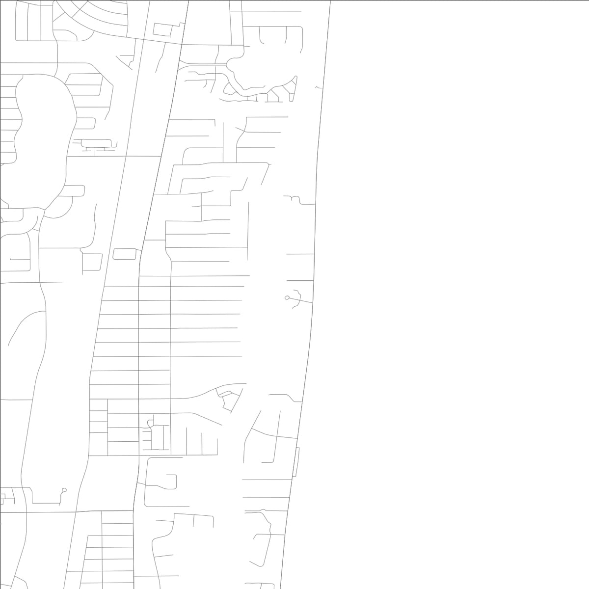 ROAD MAP OF HIGHLAND BEACH, FLORIDA BY MAPBAKES