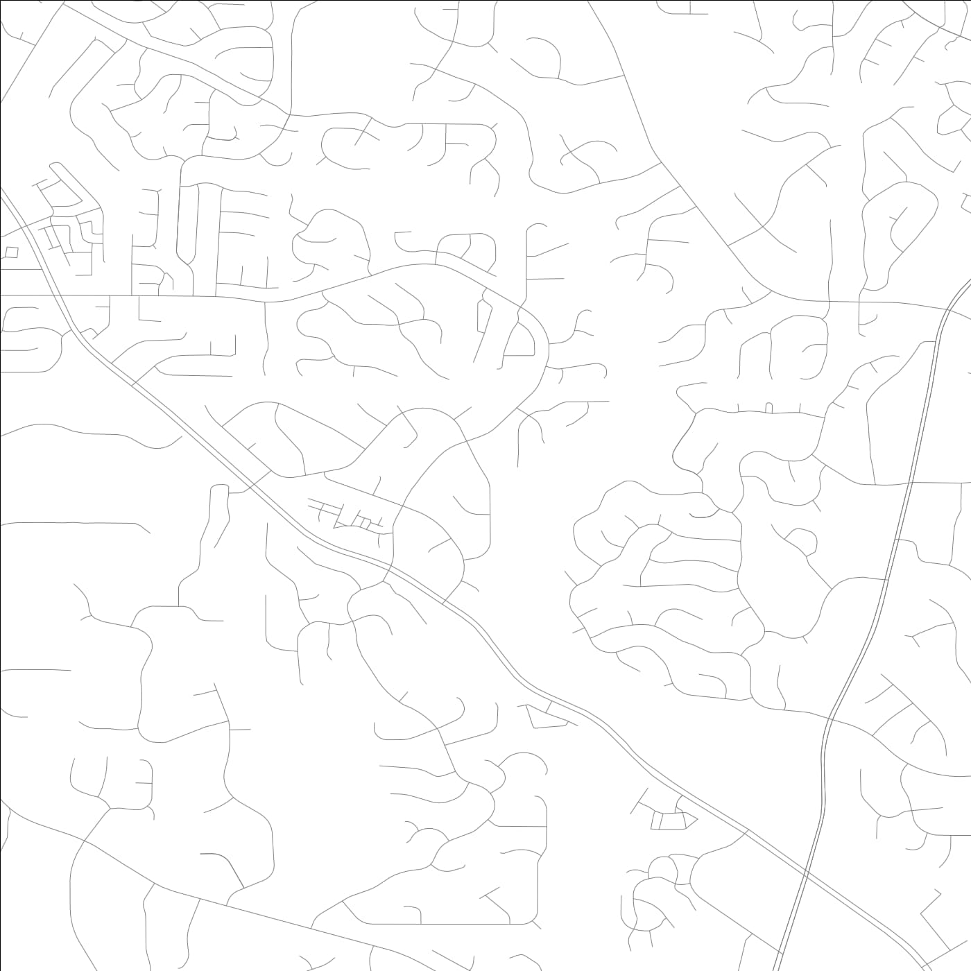 ROAD MAP OF JOHNS CREEK, GEORGIA BY MAPBAKES