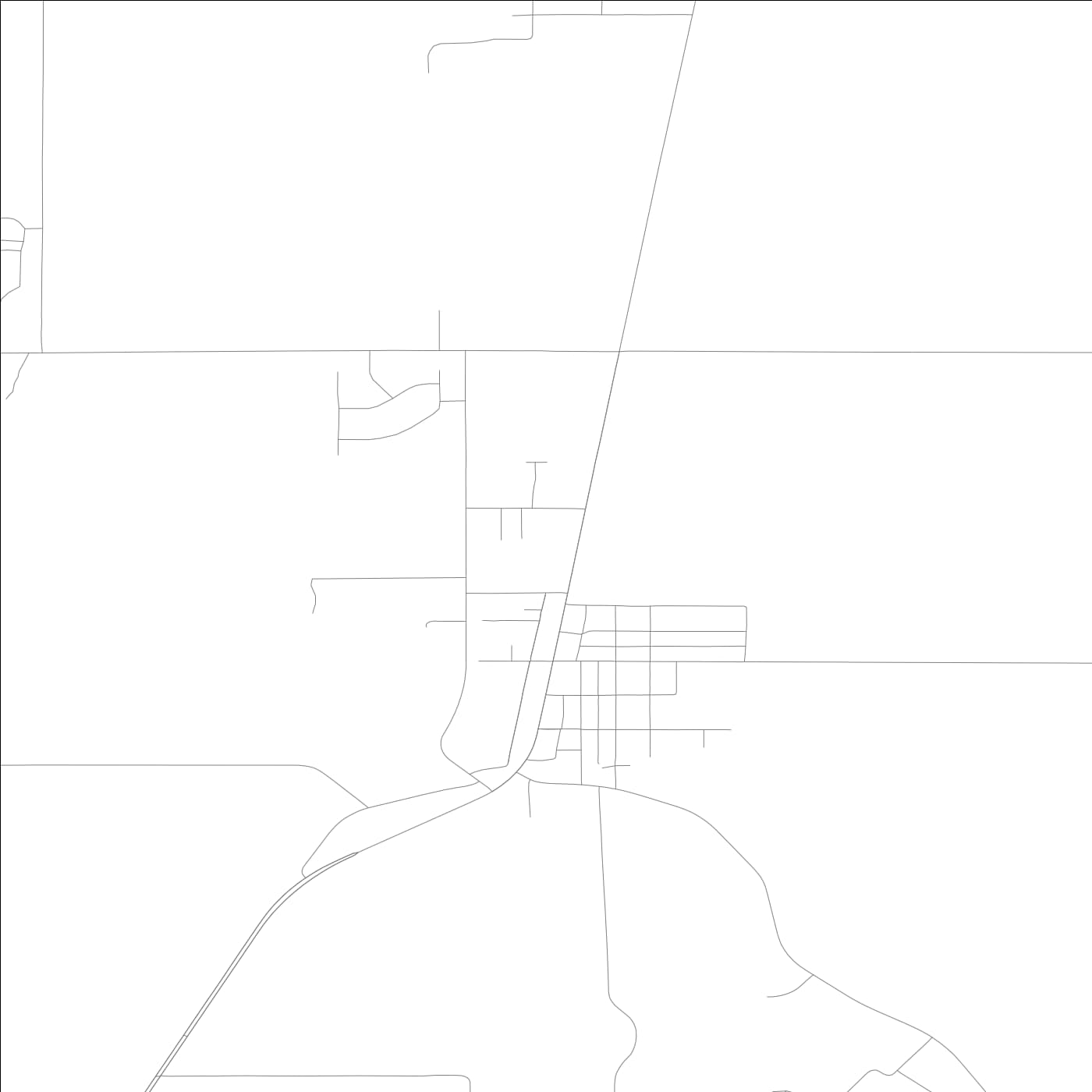 ROAD MAP OF LAKEVILLE, INDIANA BY MAPBAKES