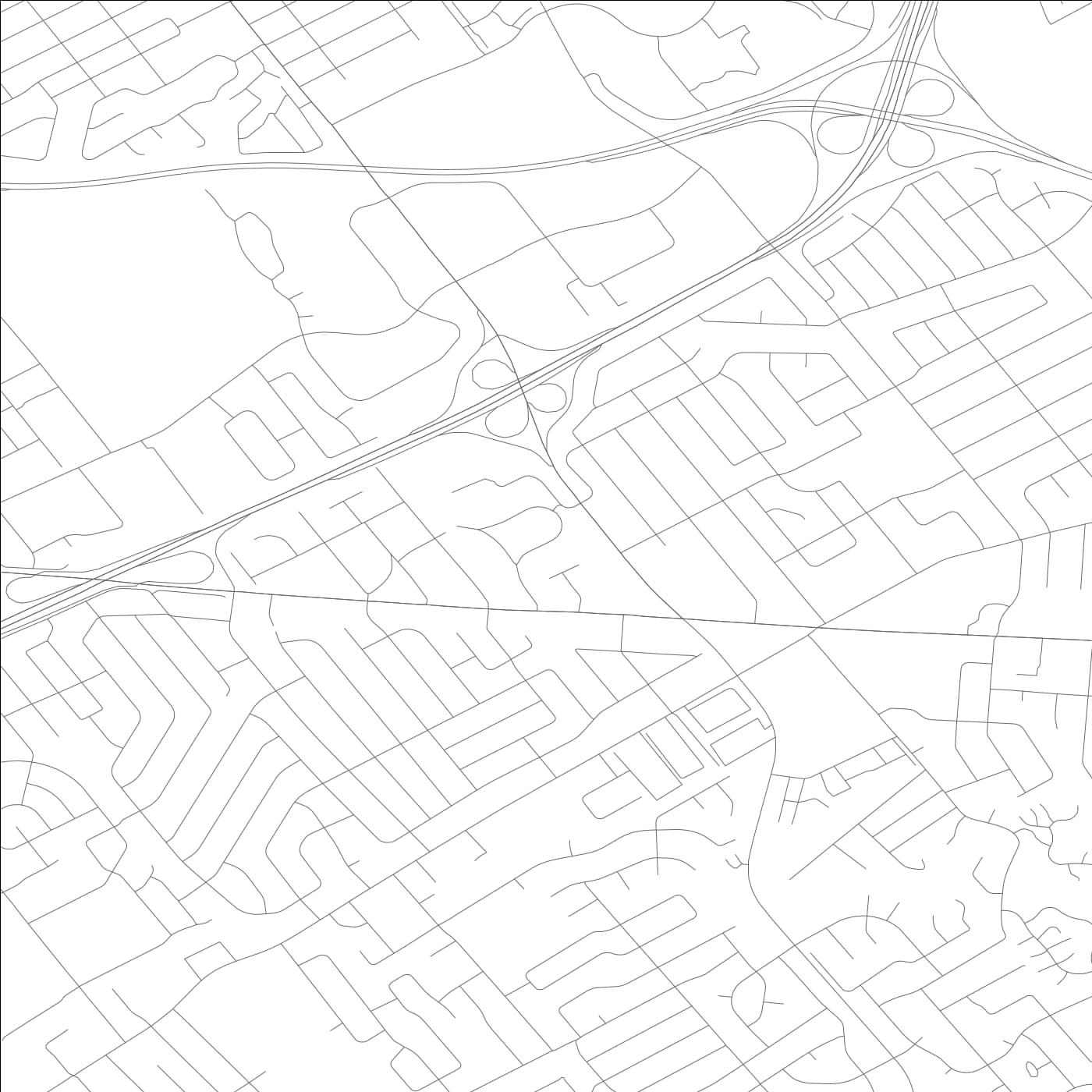 ROAD MAP OF MEADOWVIEW ESTATES, KENTUCKY BY MAPBAKES