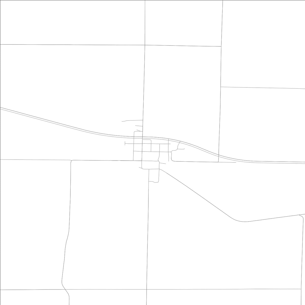 ROAD MAP OF LARWILL, INDIANA BY MAPBAKES