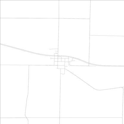 ROAD MAP OF LARWILL, INDIANA BY MAPBAKES