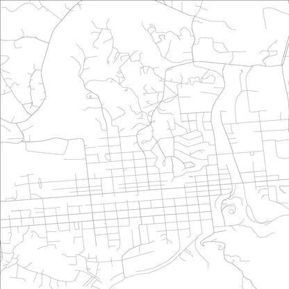 ROAD MAP OF MIDDLESBOROUGH, KENTUCKY BY MAPBAKES