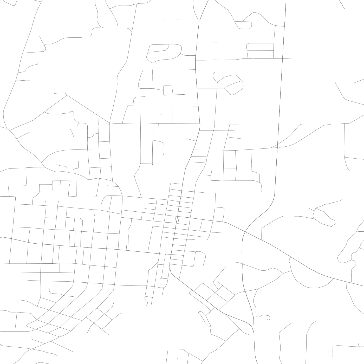 ROAD MAP OF LAFAYETTE, GEORGIA BY MAPBAKES