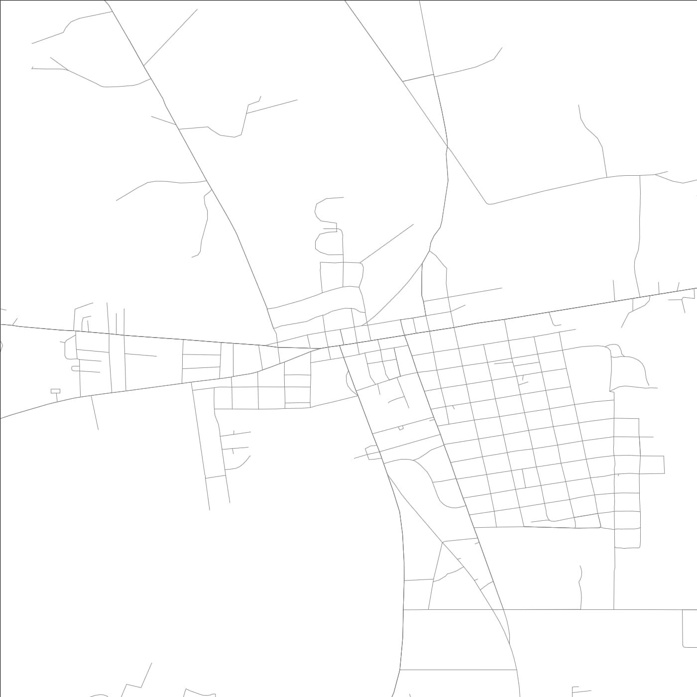 ROAD MAP OF LAKELAND, GEORGIA BY MAPBAKES