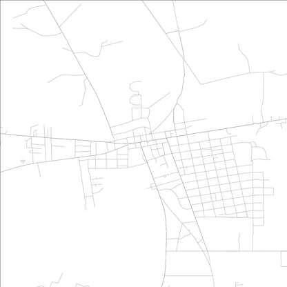 ROAD MAP OF LAKELAND, GEORGIA BY MAPBAKES