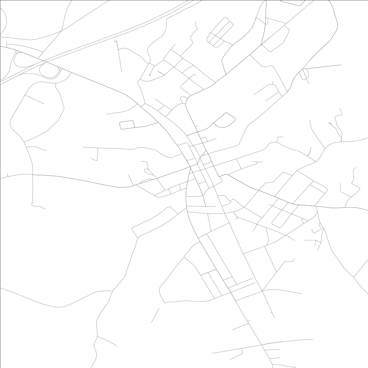 ROAD MAP OF LAVONIA, GEORGIA BY MAPBAKES