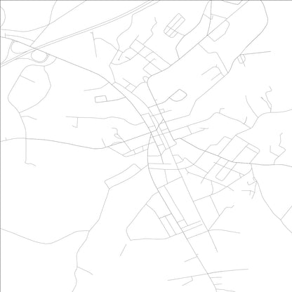 ROAD MAP OF LAVONIA, GEORGIA BY MAPBAKES