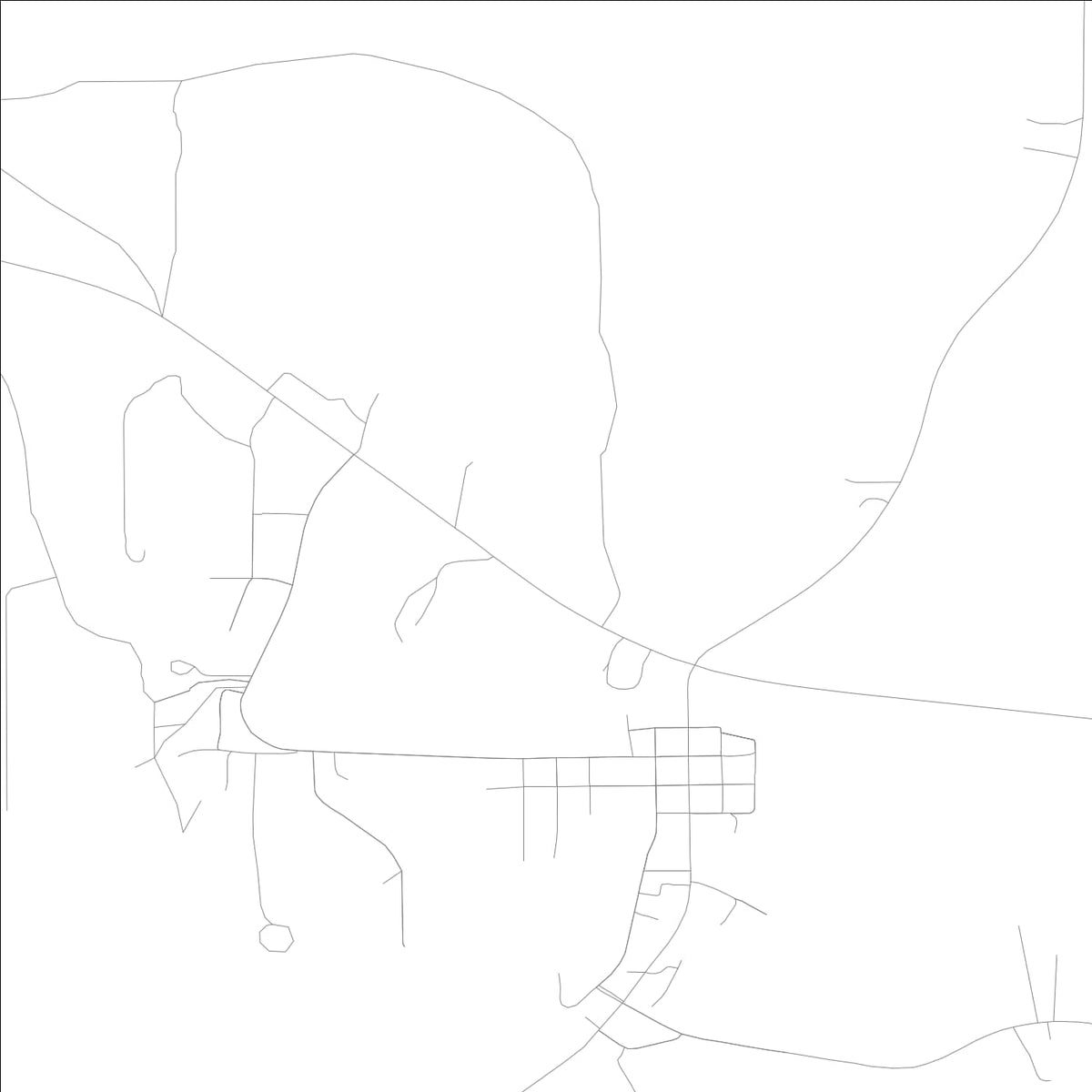 ROAD MAP OF HOSFORD, FLORIDA BY MAPBAKES
