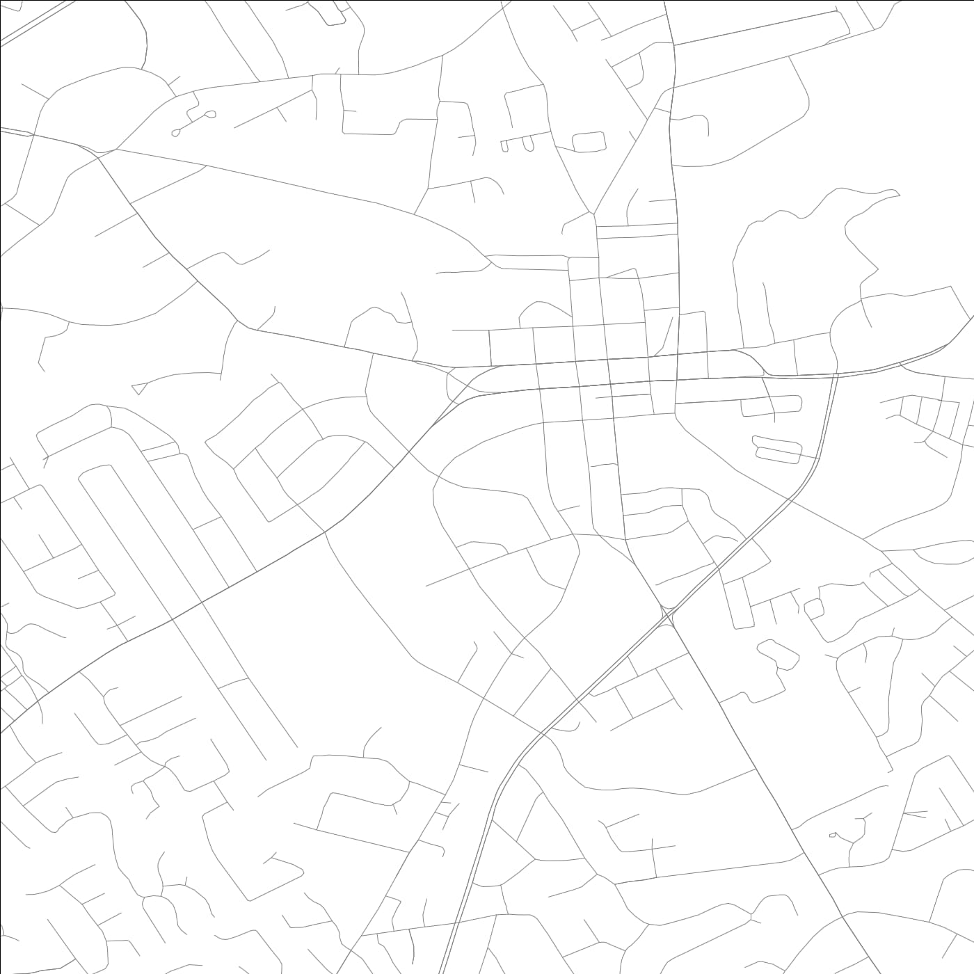 ROAD MAP OF LAWRENCEVILLE, GEORGIA BY MAPBAKES