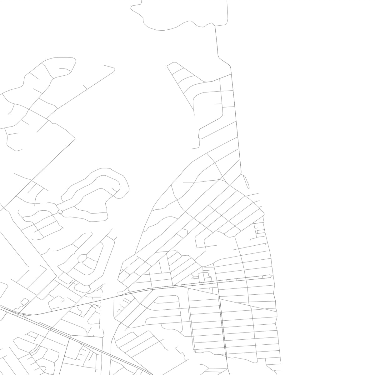ROAD MAP OF HENLOPEN ACRES, DELAWARE BY MAPBAKES