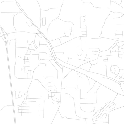 ROAD MAP OF LOCUST GROVE, GEORGIA BY MAPBAKES