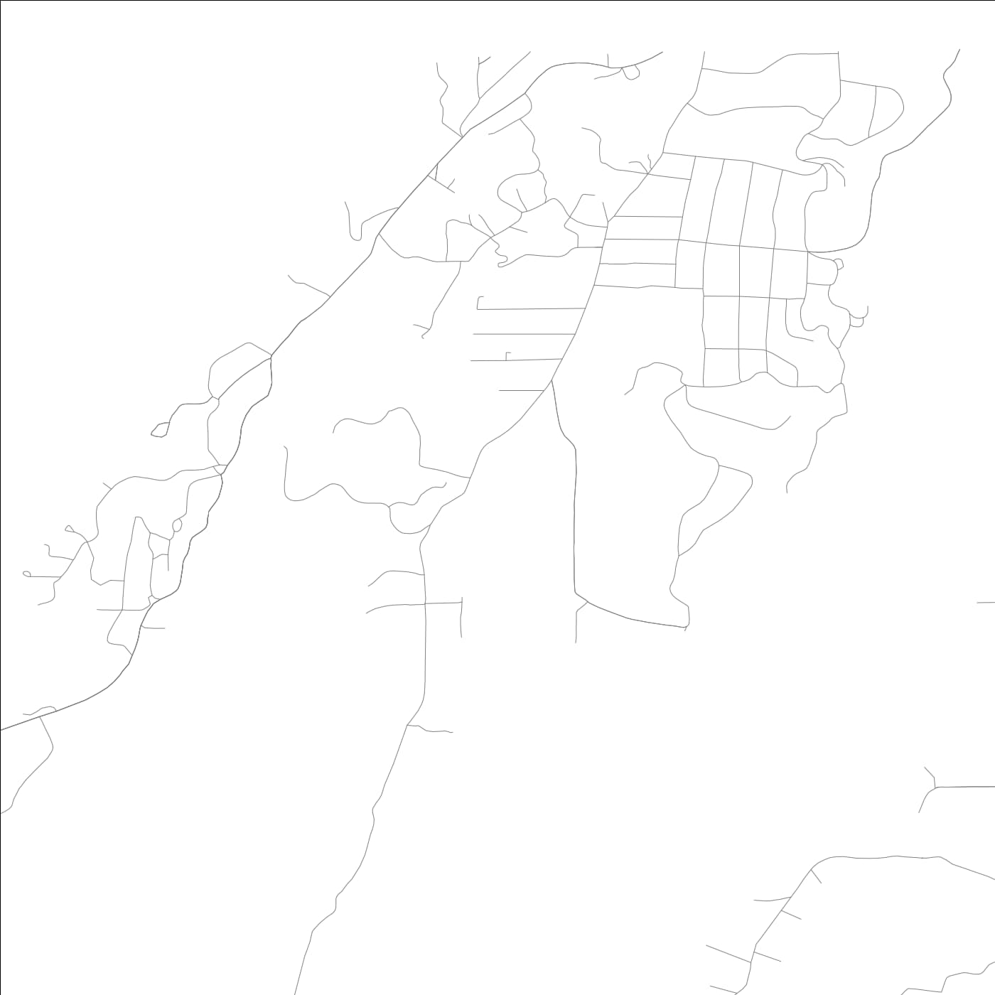 ROAD MAP OF LOOKOUT MOUNTAIN, GEORGIA BY MAPBAKES