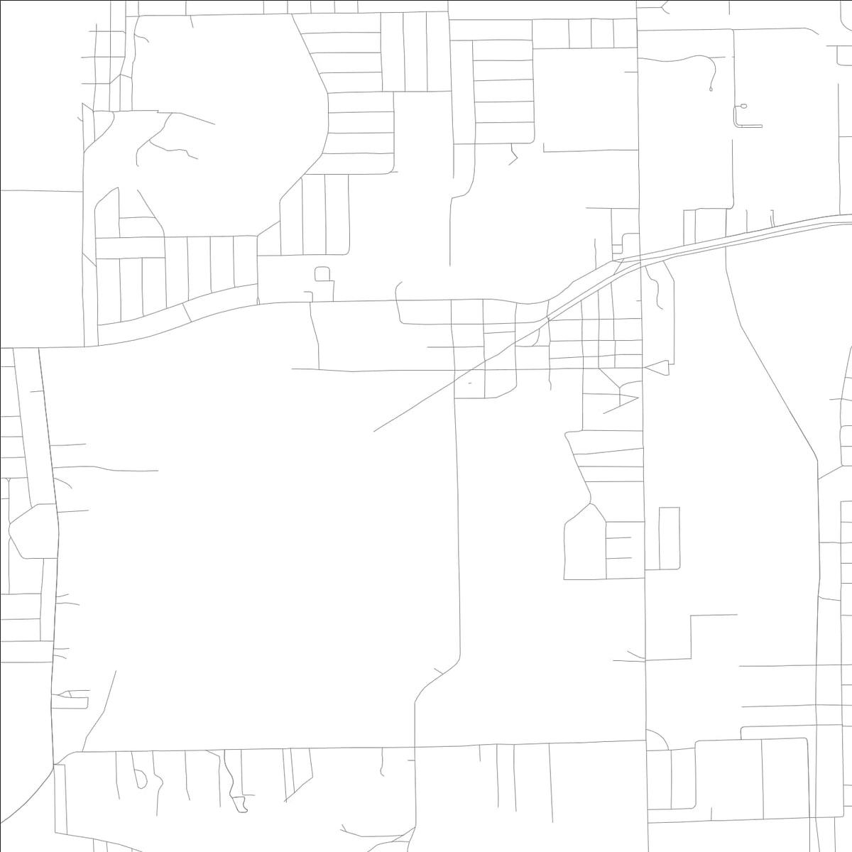 ROAD MAP OF INTERLACHEN, FLORIDA BY MAPBAKES