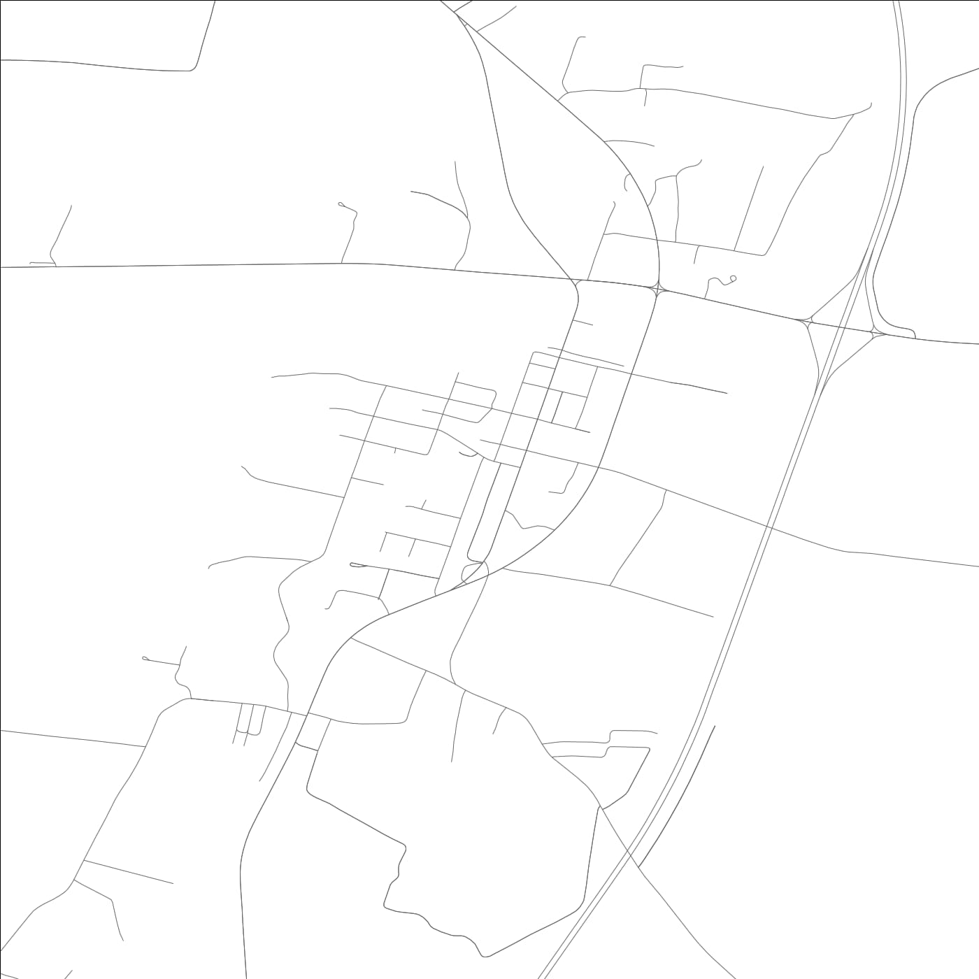 ROAD MAP OF NORTONVILLE, KENTUCKY BY MAPBAKES