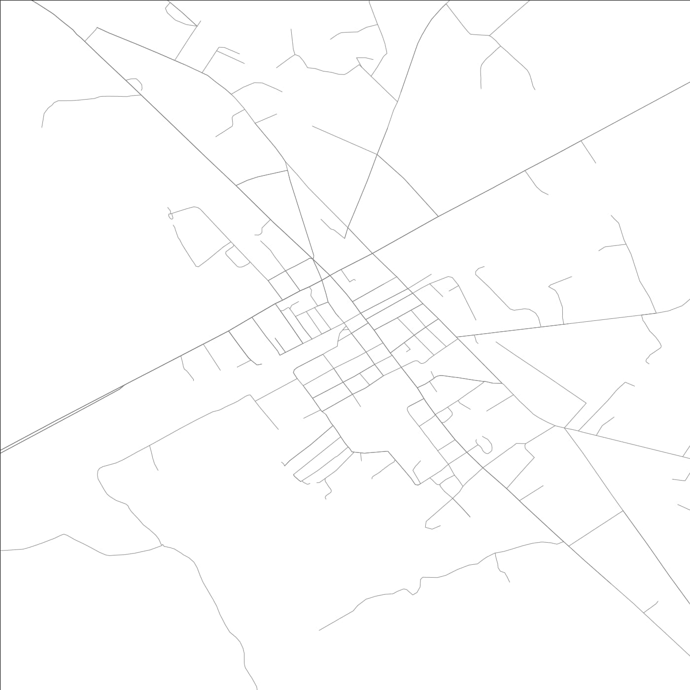 ROAD MAP OF LUDOWICI, GEORGIA BY MAPBAKES