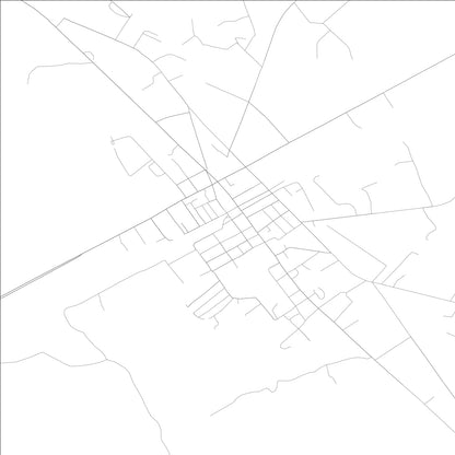 ROAD MAP OF LUDOWICI, GEORGIA BY MAPBAKES