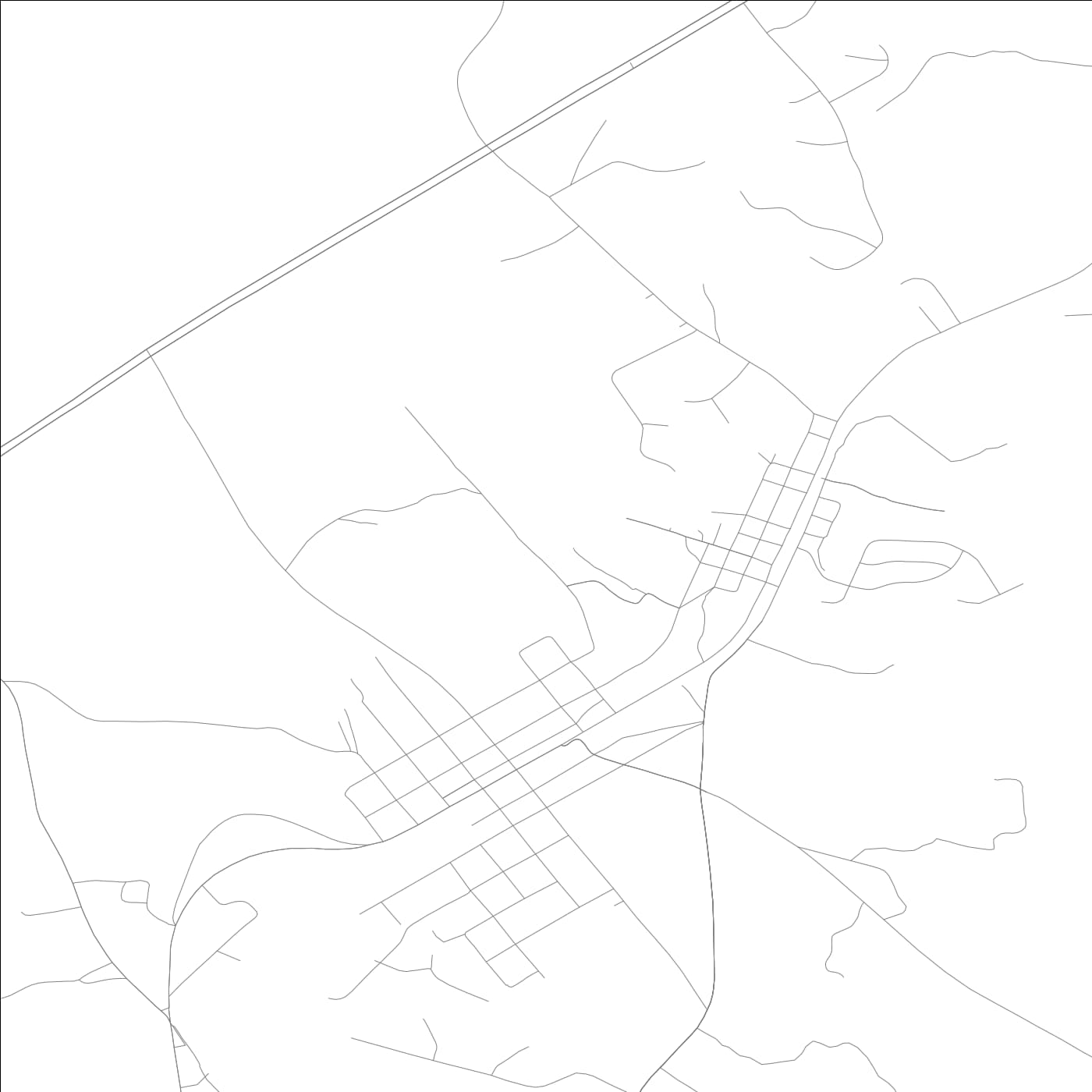 ROAD MAP OF LULA, GEORGIA BY MAPBAKES