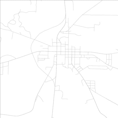 ROAD MAP OF LUMPKIN, GEORGIA BY MAPBAKES