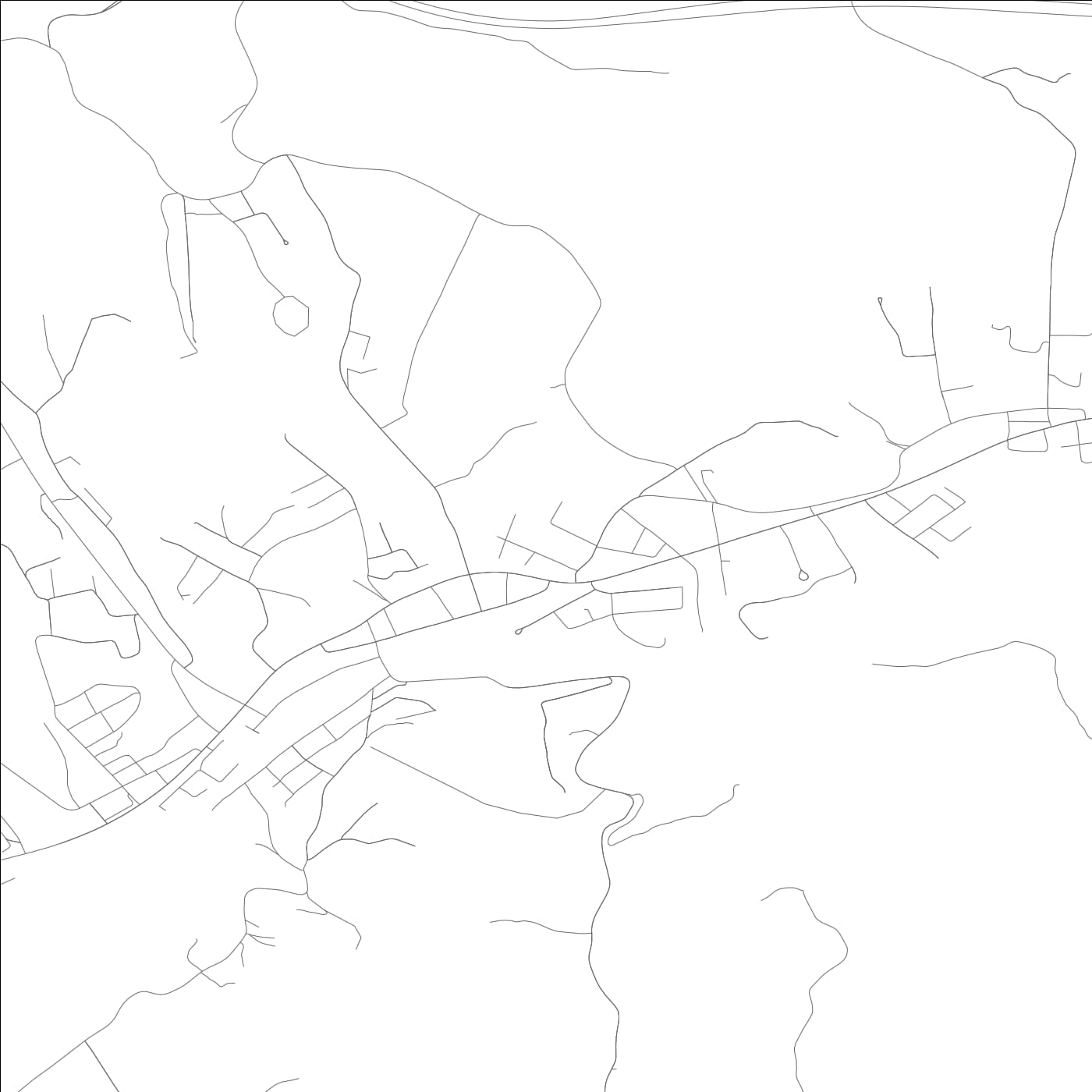 ROAD MAP OF OLIVE HILL, KENTUCKY BY MAPBAKES