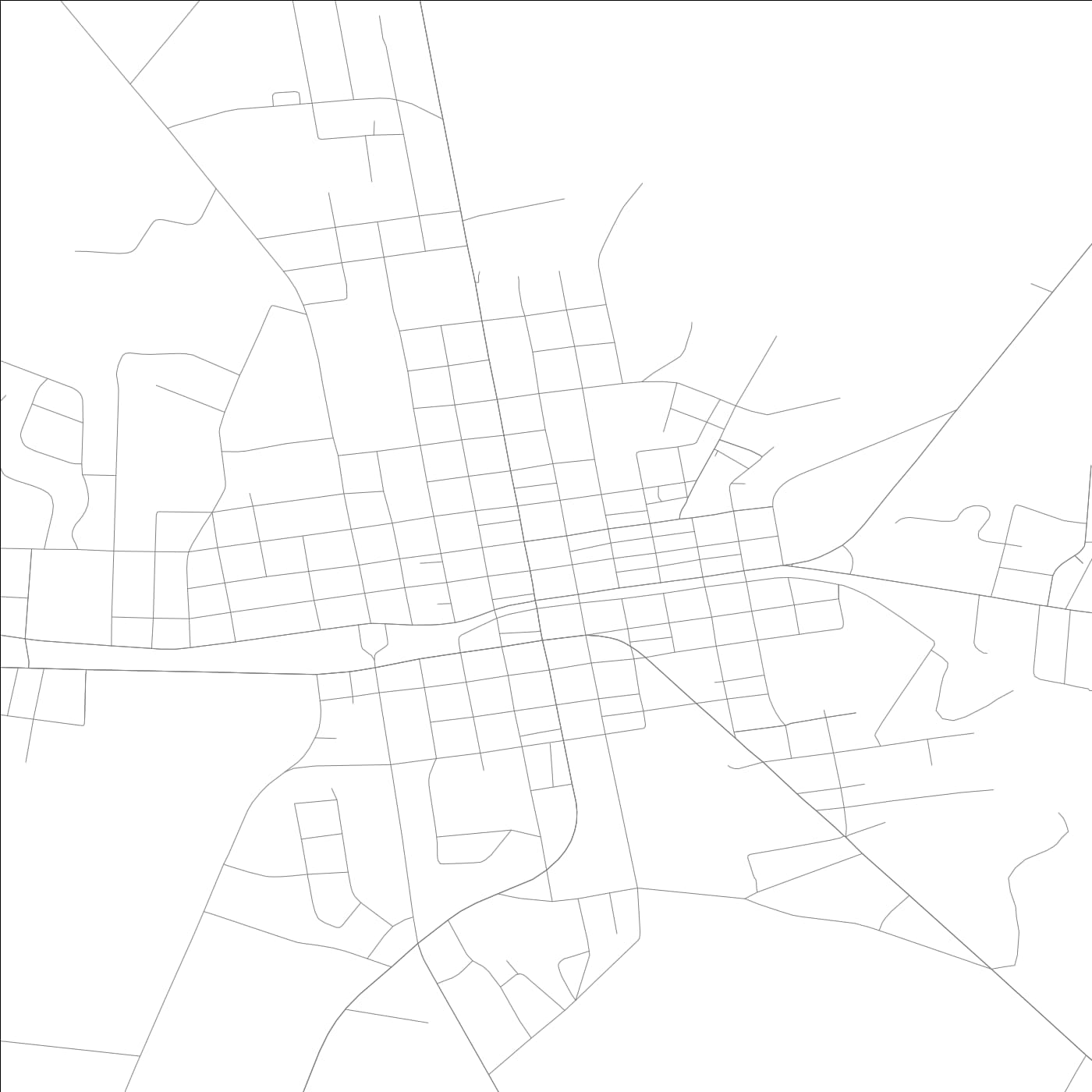 ROAD MAP OF LYONS, GEORGIA BY MAPBAKES