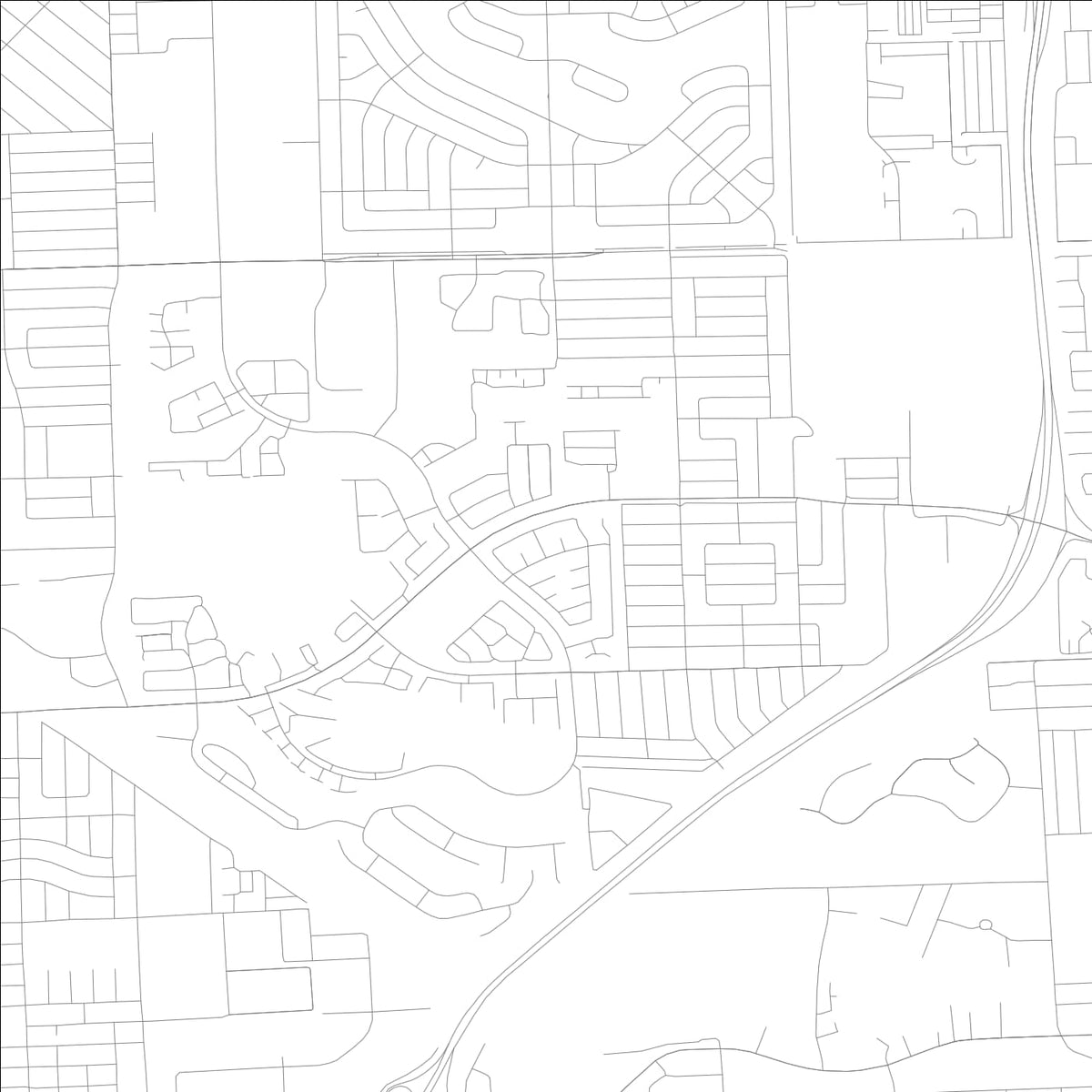 ROAD MAP OF IVES ESTATES, FLORIDA BY MAPBAKES