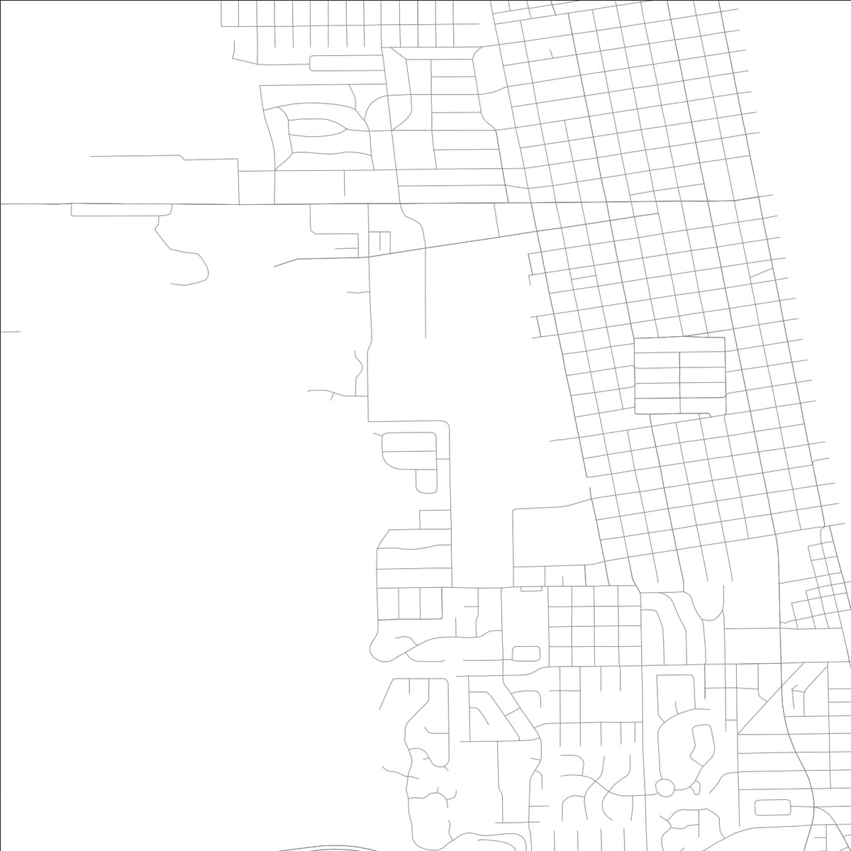 ROAD MAP OF JACKSONVILLE BEACH, FLORIDA BY MAPBAKES