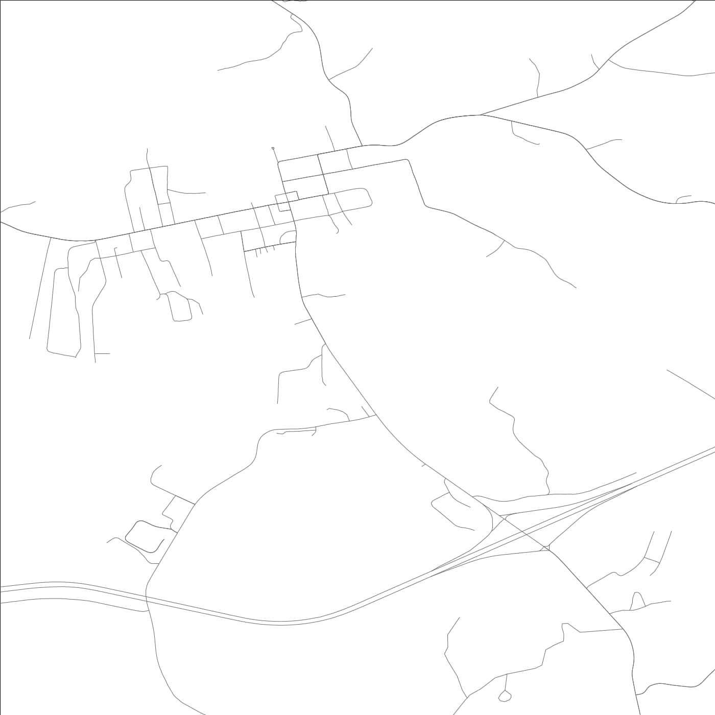 ROAD MAP OF OWINGSVILLE, KENTUCKY BY MAPBAKES